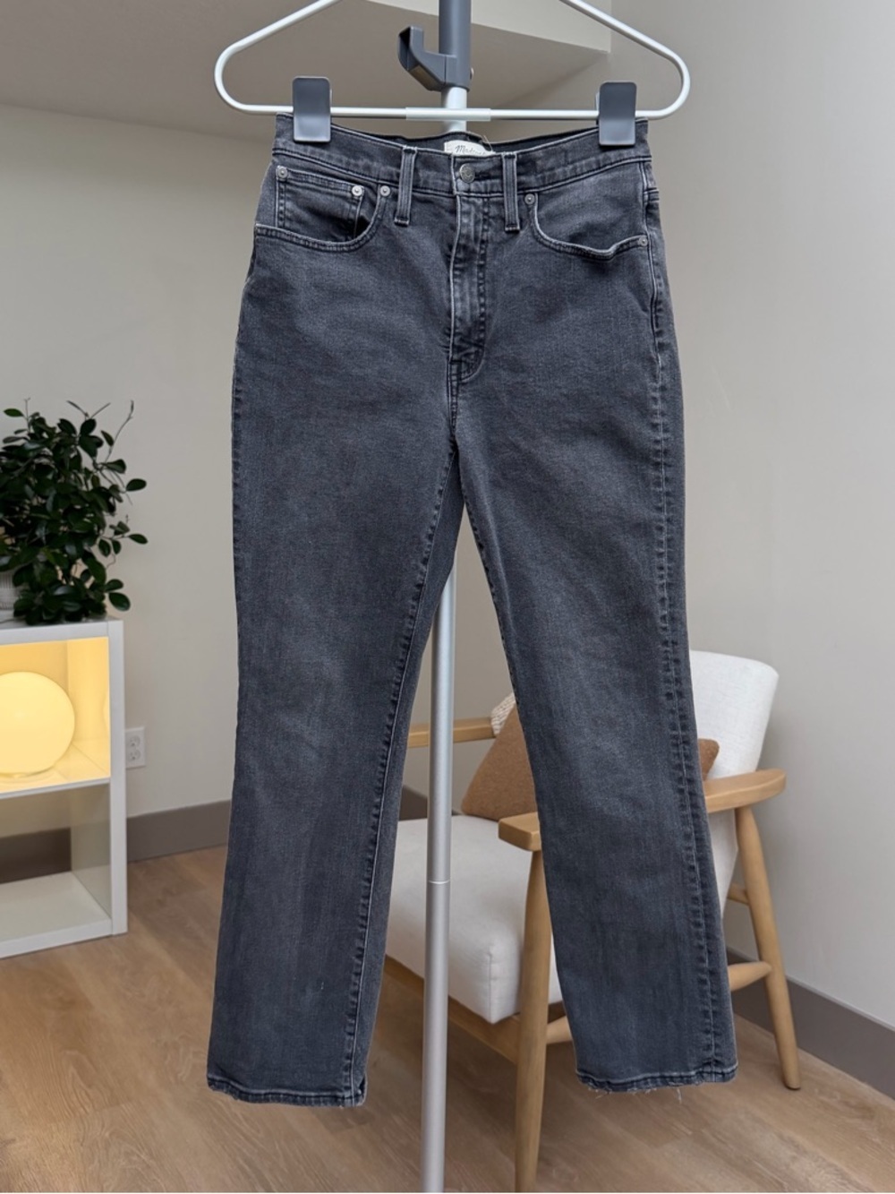 Women’s | Madewell Slim Demi-Boot Jeans Washed Black | Size 27